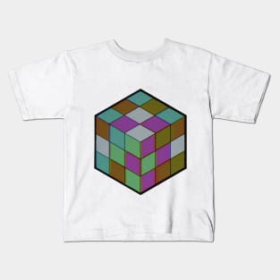 Retro VHS Rubik's Cube Kids T-Shirt